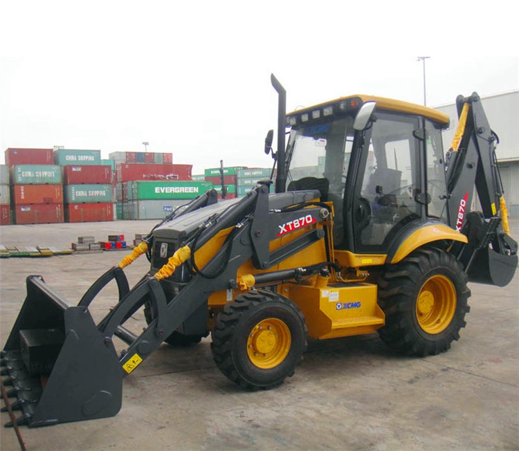 XCMG Official 3 ton multifunctional backhoe loader XT870 Chinese small back hoe loader for sale